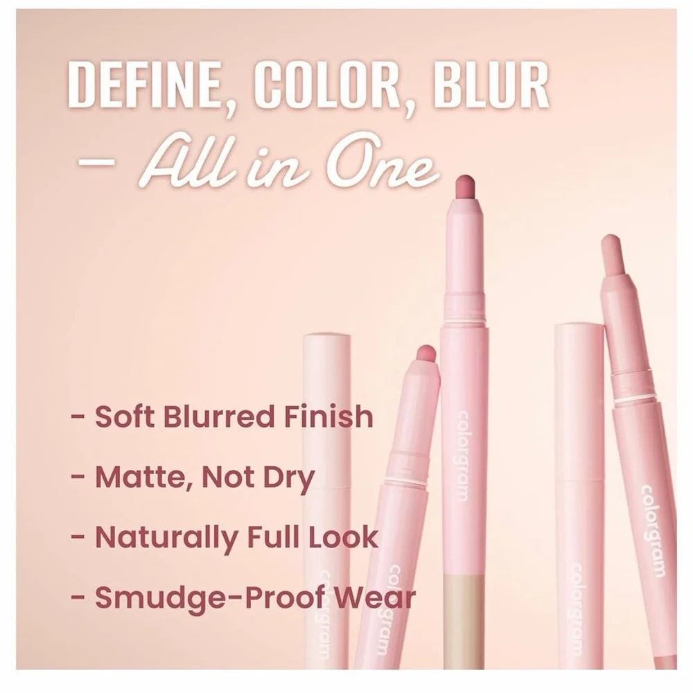 NWT Colorgram Lip Liner in Peach Beige